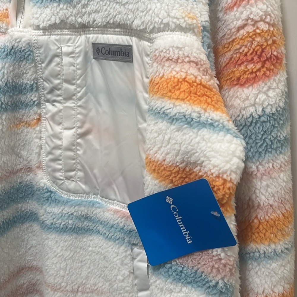 New With Tags Columbia West Bend 1/4 zip pullover XXL Sherpa - Picture 3 of 7